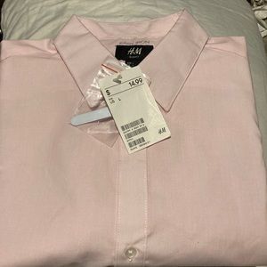 H&M button down pink